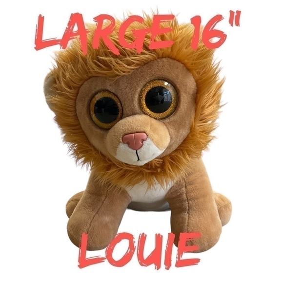 LARGE 16” Ty Louie Lion classic plush - Picture 1 of 10